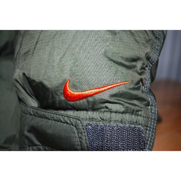 Vintage Nike Down Snorkel RipStop Puffer Parka Hooded Jacket Coat Sz Large - Picture 4 of 12